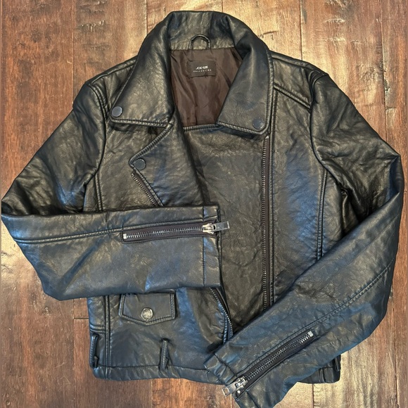 Joe’s Jeans | Black Faux Leather Moto Jacket | Size Small - Picture 6 of 10